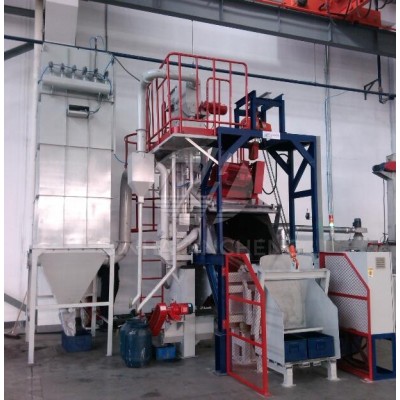 BINHAI tilting drum type molding machine/tilting drum blaster