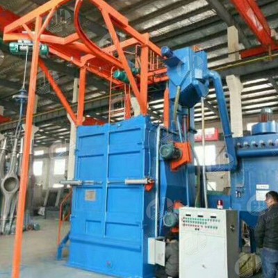 custom industrial through type abrasive shot blasting machine for pump